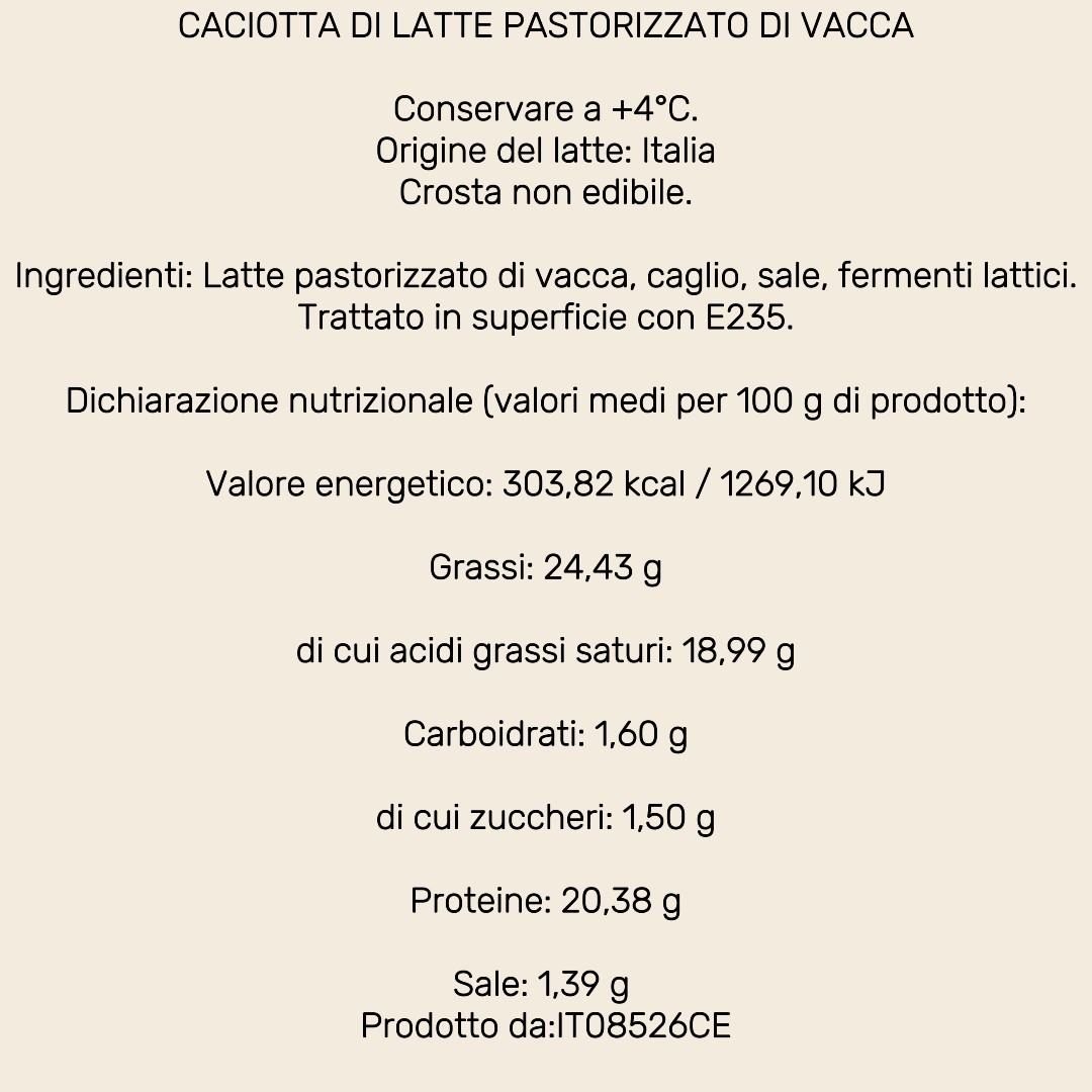 CACIOTTA FRESCA DI MUCCA - immagine 3